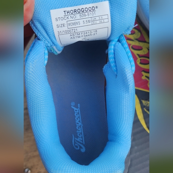 Blue Knit Sneakers with Cushioned Design - Picture 5 of 6